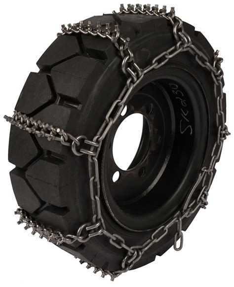 skid steer tire chain reviews|chains for tracked skid steer.